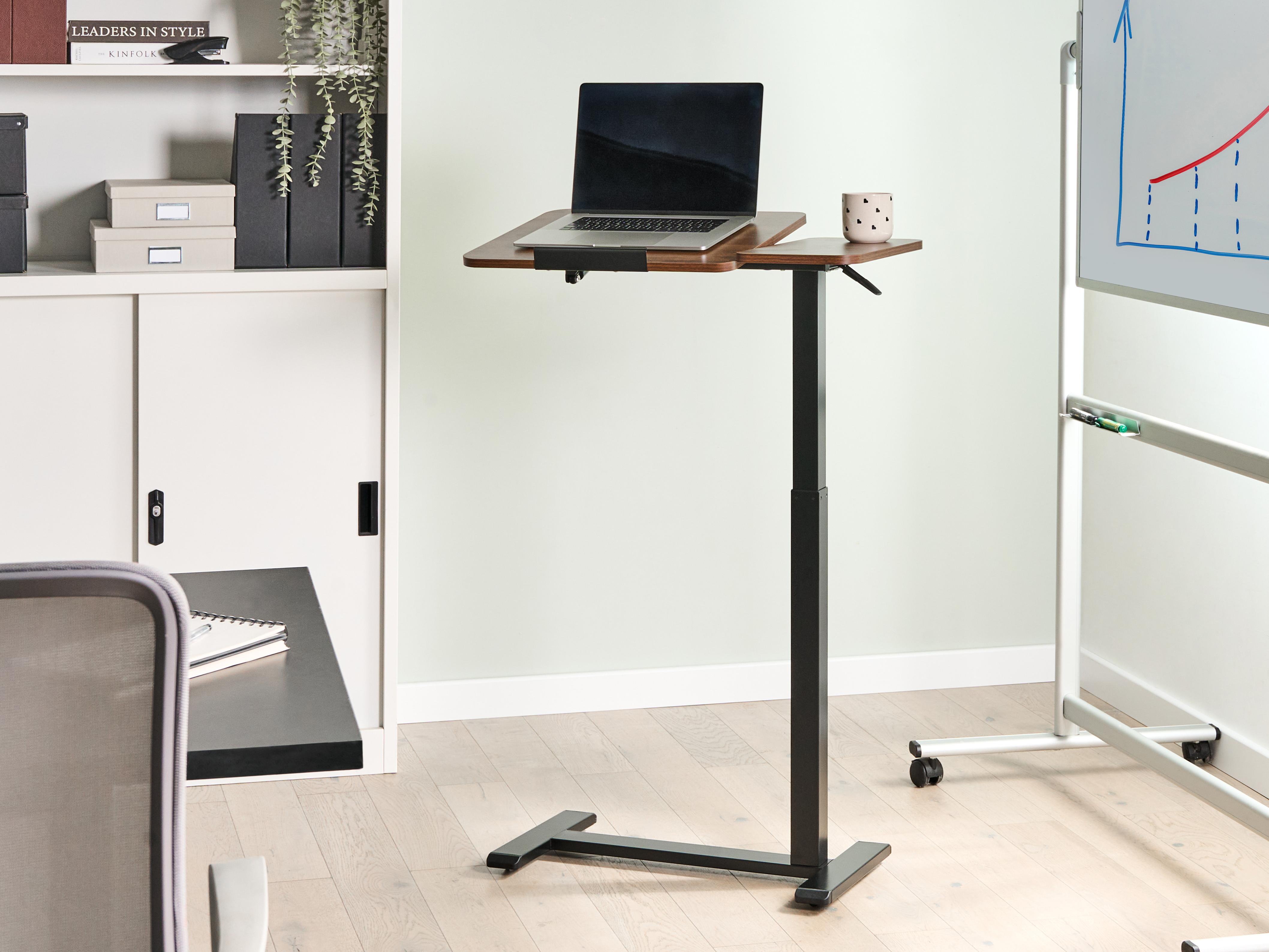 Manual Adjustable Laptop Stand SCHOLA Brown/ Black 70 cm 40 cm