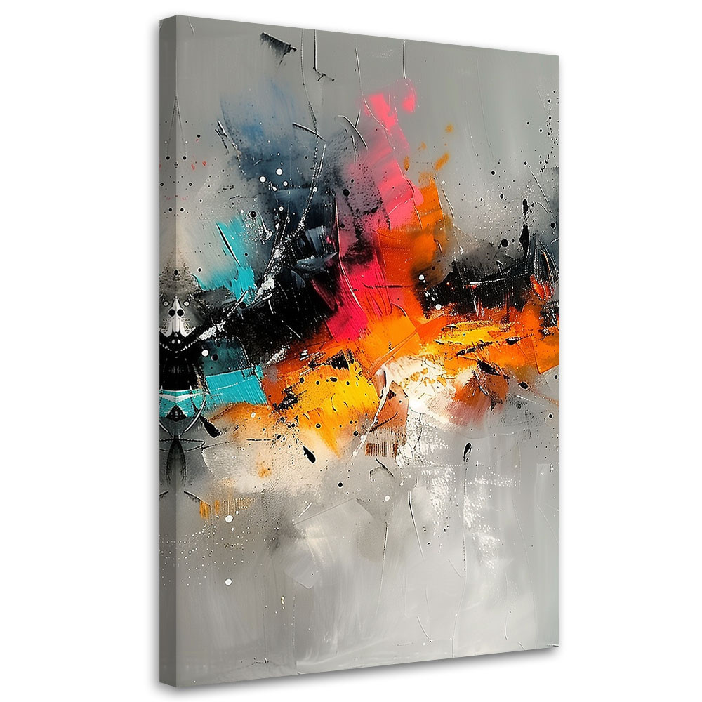 Feeby Obraz nowoczesny, Kolorowa Abstrakcja Ekspresja 40x60