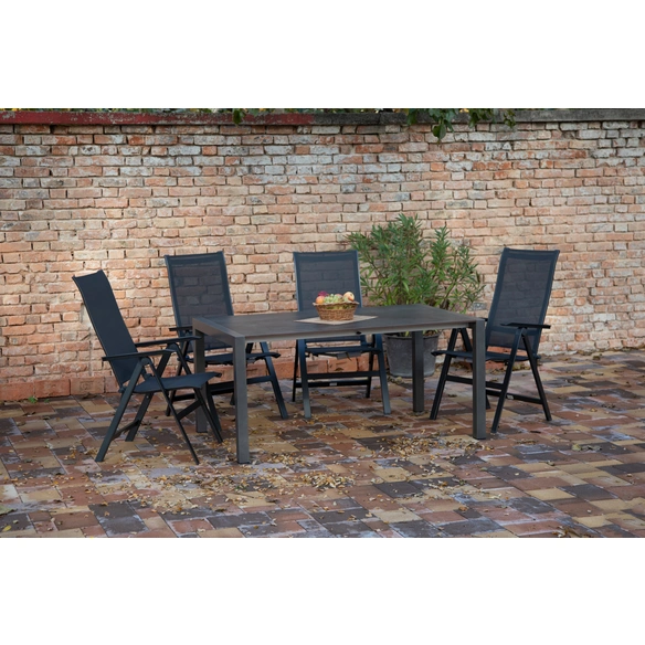 Loungemöbel-Gruppe, Gartenmöbelset, anthrazit