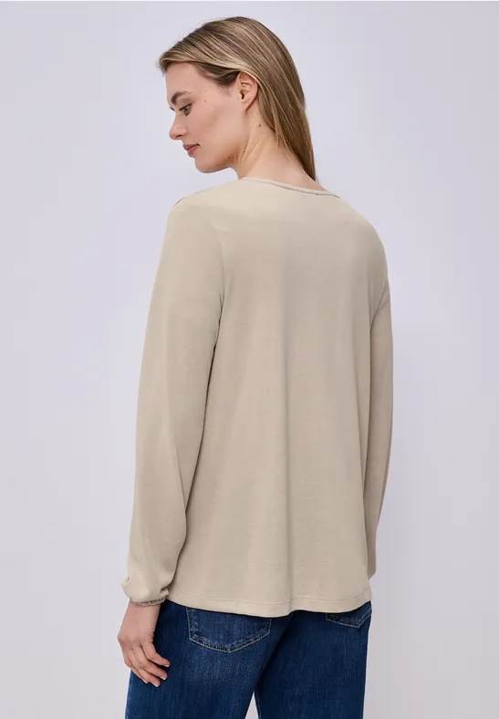 Langarm Jacke in offener Passform