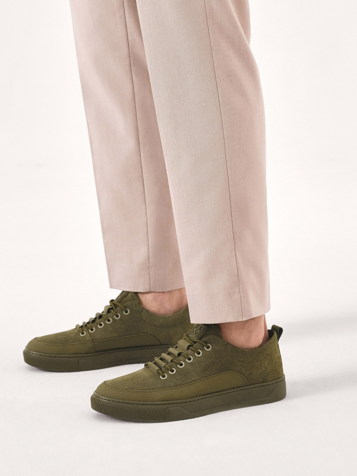 Men's sneakers in khaki color