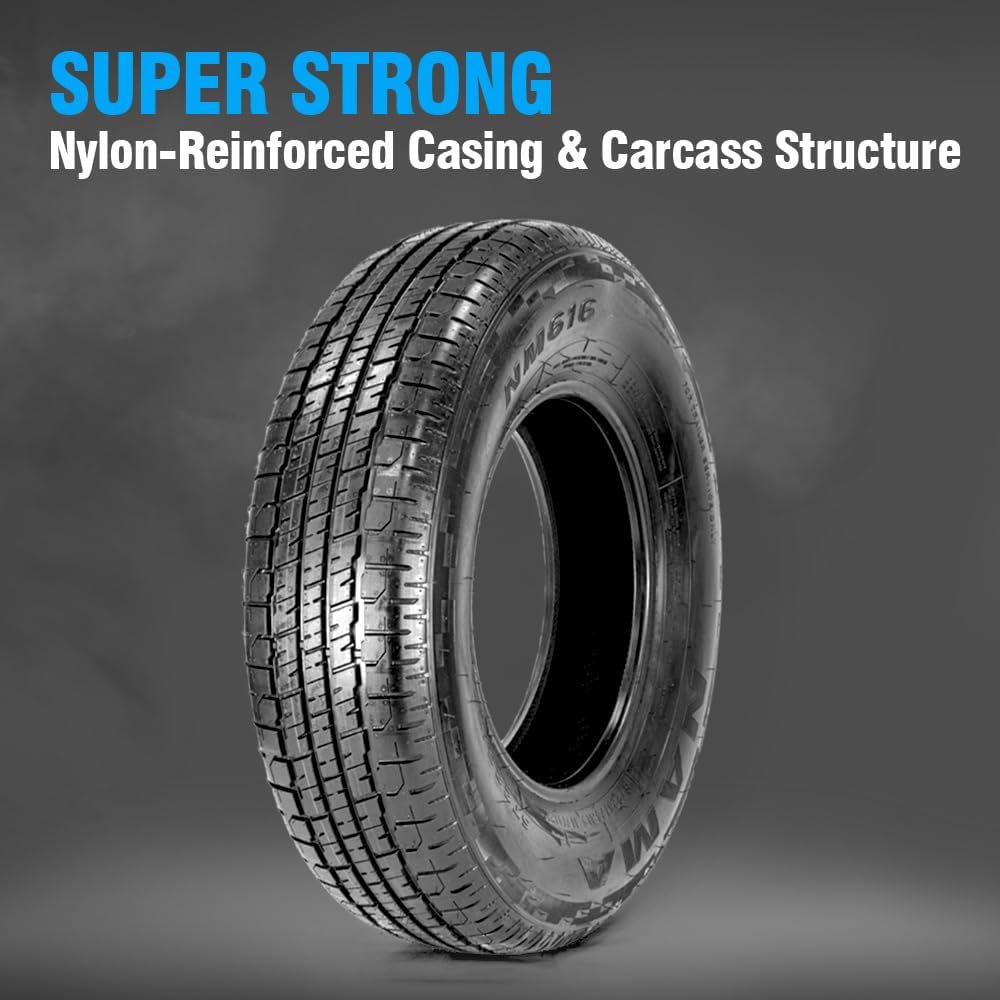 NAMA Set of 4 NM616 Heavy Duty ST Tire Radial Trailer Tire 205/75R15 Load Range E 10 Ply