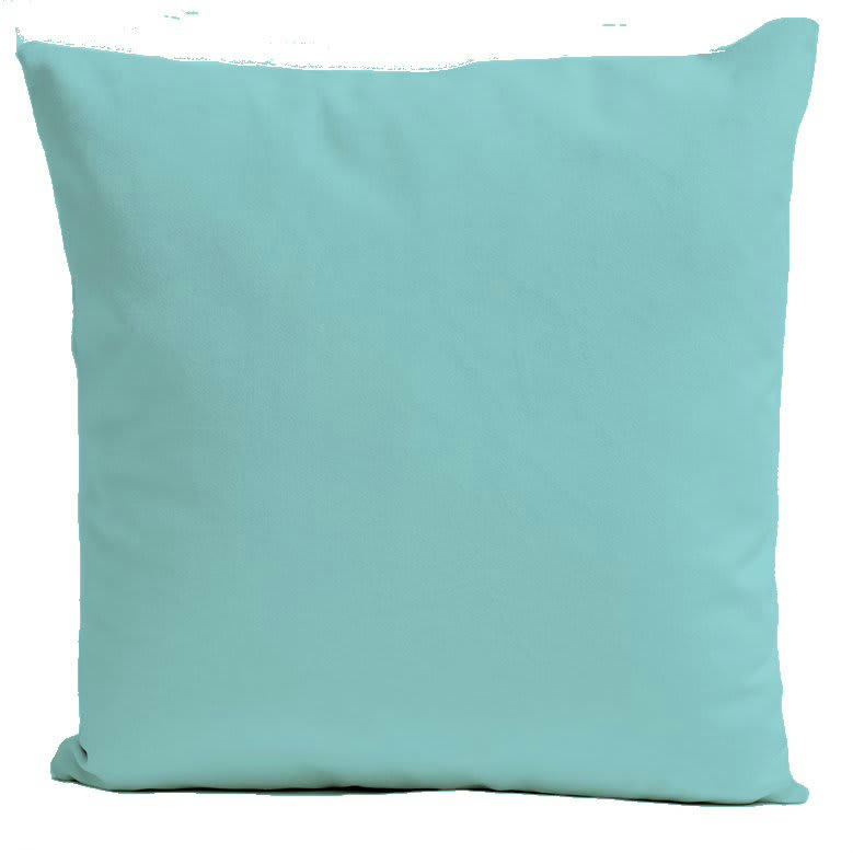 - Coussin uni velours bleu clair 40x40cm