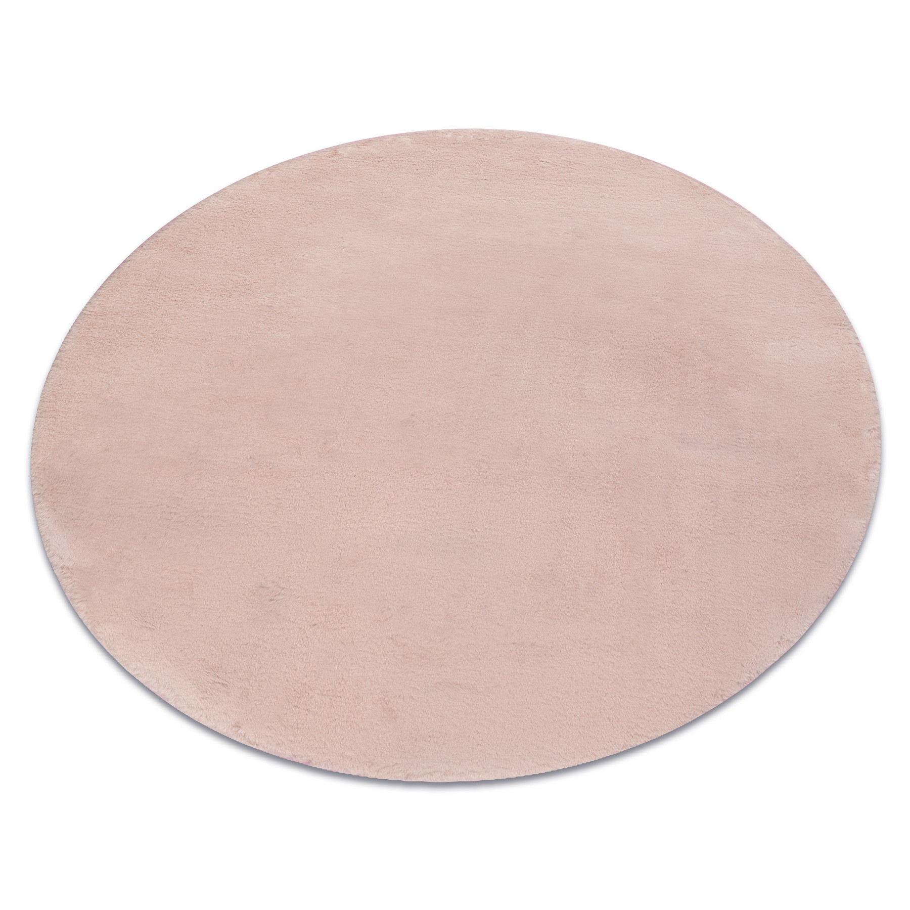 Dywan POSH Shaggy brudny róż gruby, pluszowy, koło 80 cm