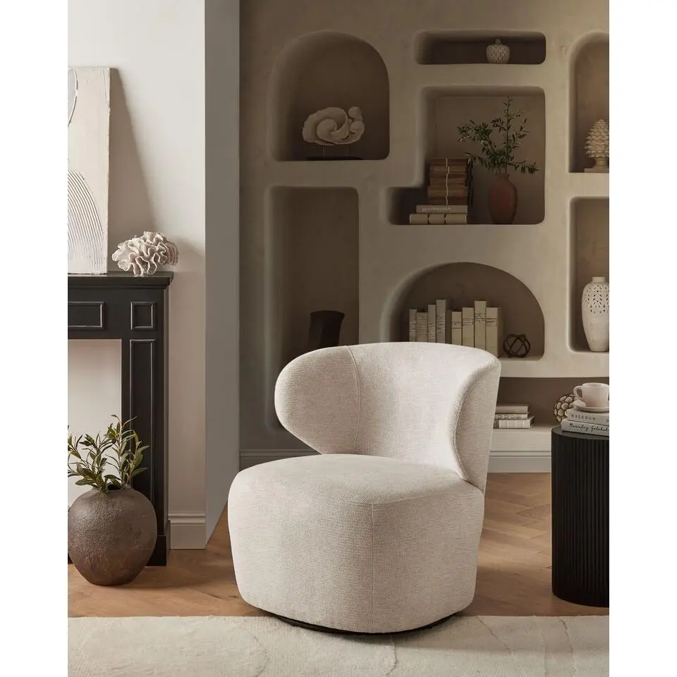 ALVDAL - Fauteuil - Beige - Polyester