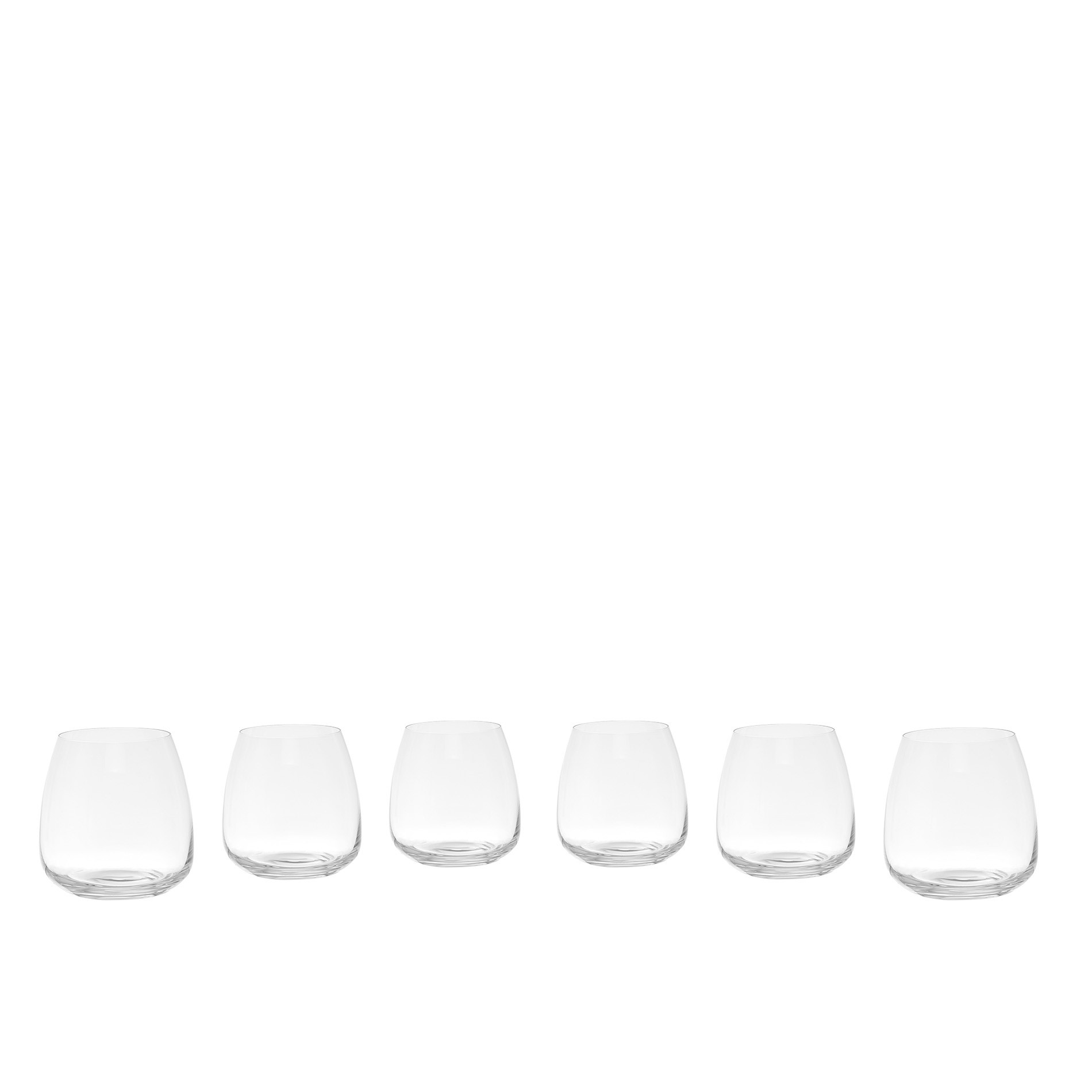 Set 6 bicchieri acqua cristallo di Bohemia