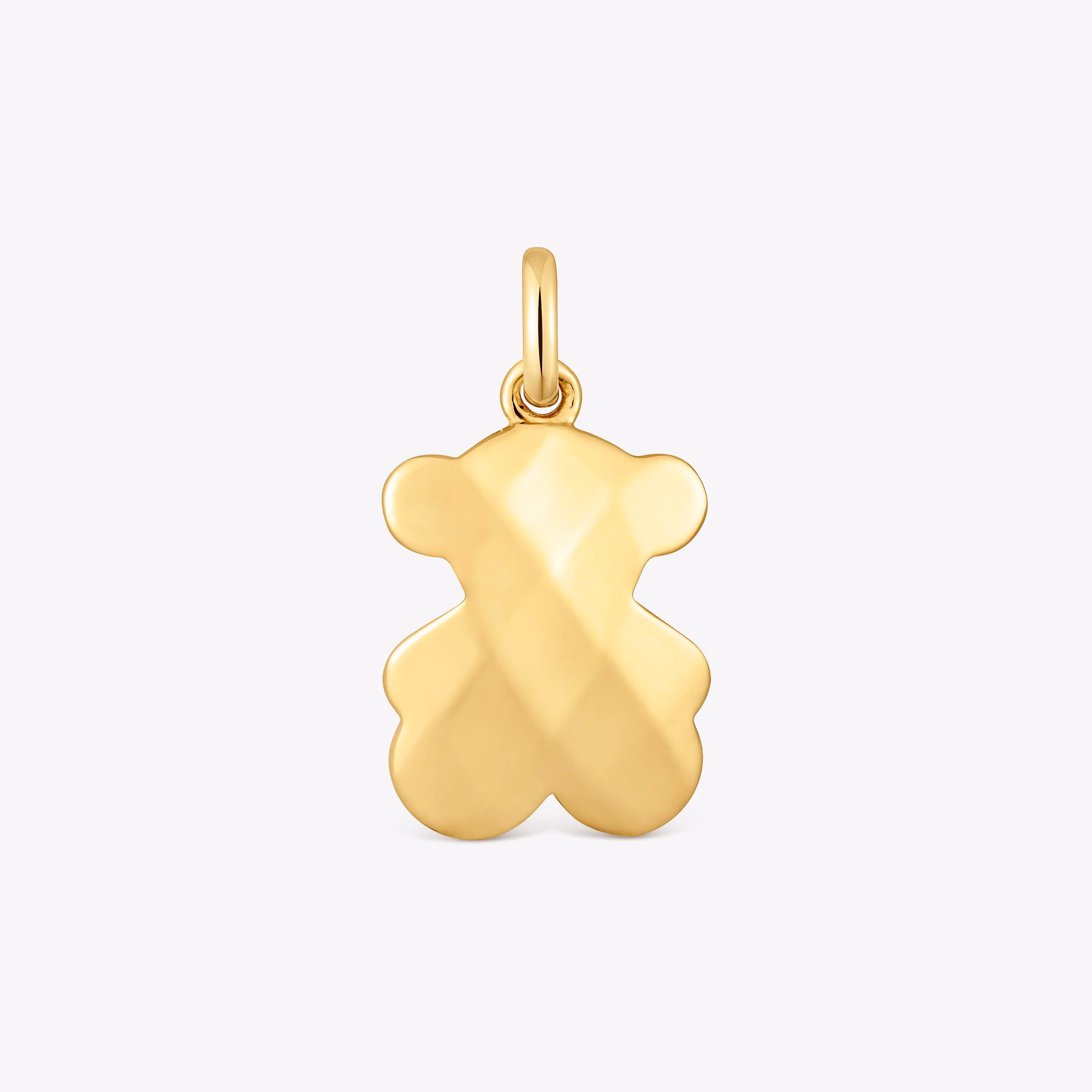 Colgante oso con baño de oro 18 kt sobre plata Icon Metal