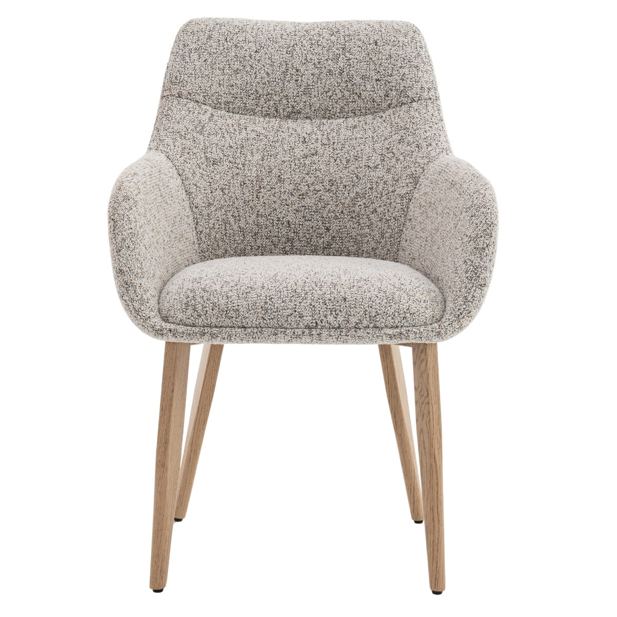 DÉJA Living Eetkamerstoel Noé - Beige/Naturel - Zithoogte 47cm - Set van 2