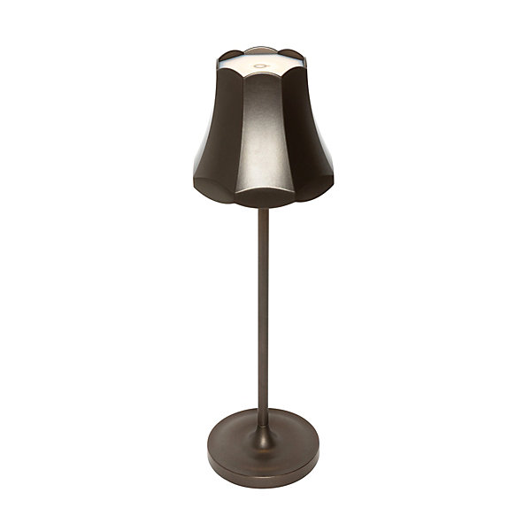 Ensemble de 2 lampes de table rétro bronze foncé rechargeables IP44 - Granny