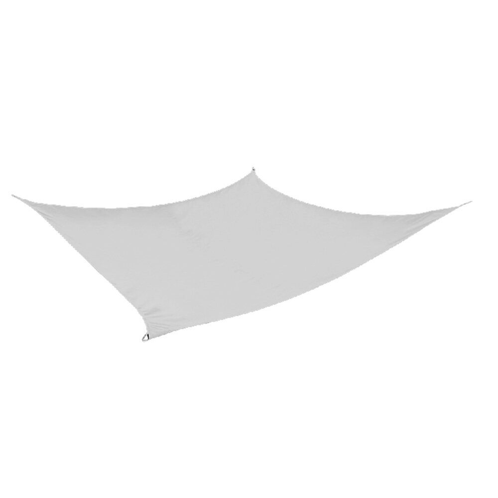 Voile d'ombrage rectangulaire Gala gris 400x300 cm