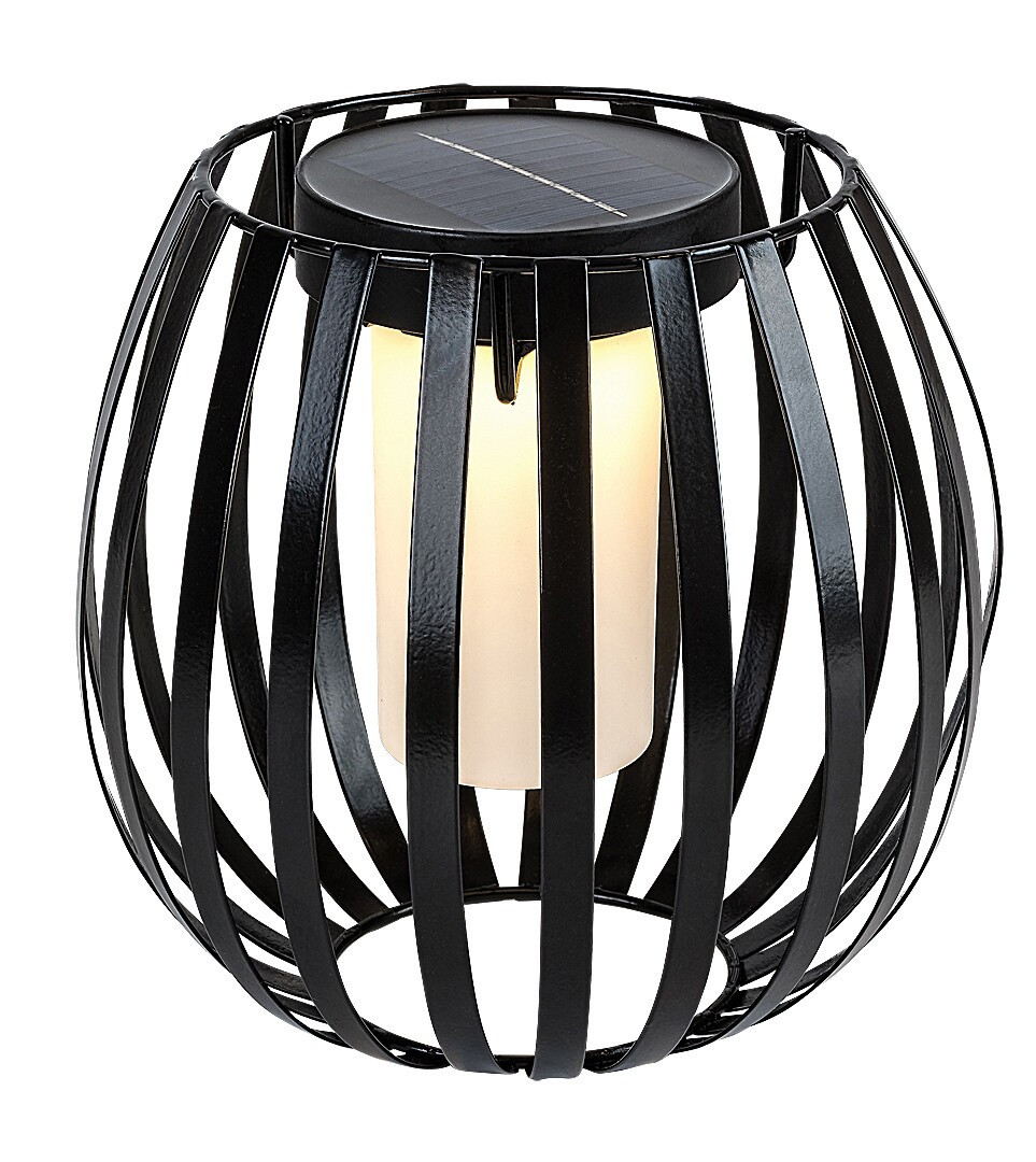 Lampa stołowa solarna SAVOCAczarno-biały LED 1x1W 5lm IP44 Rabalux