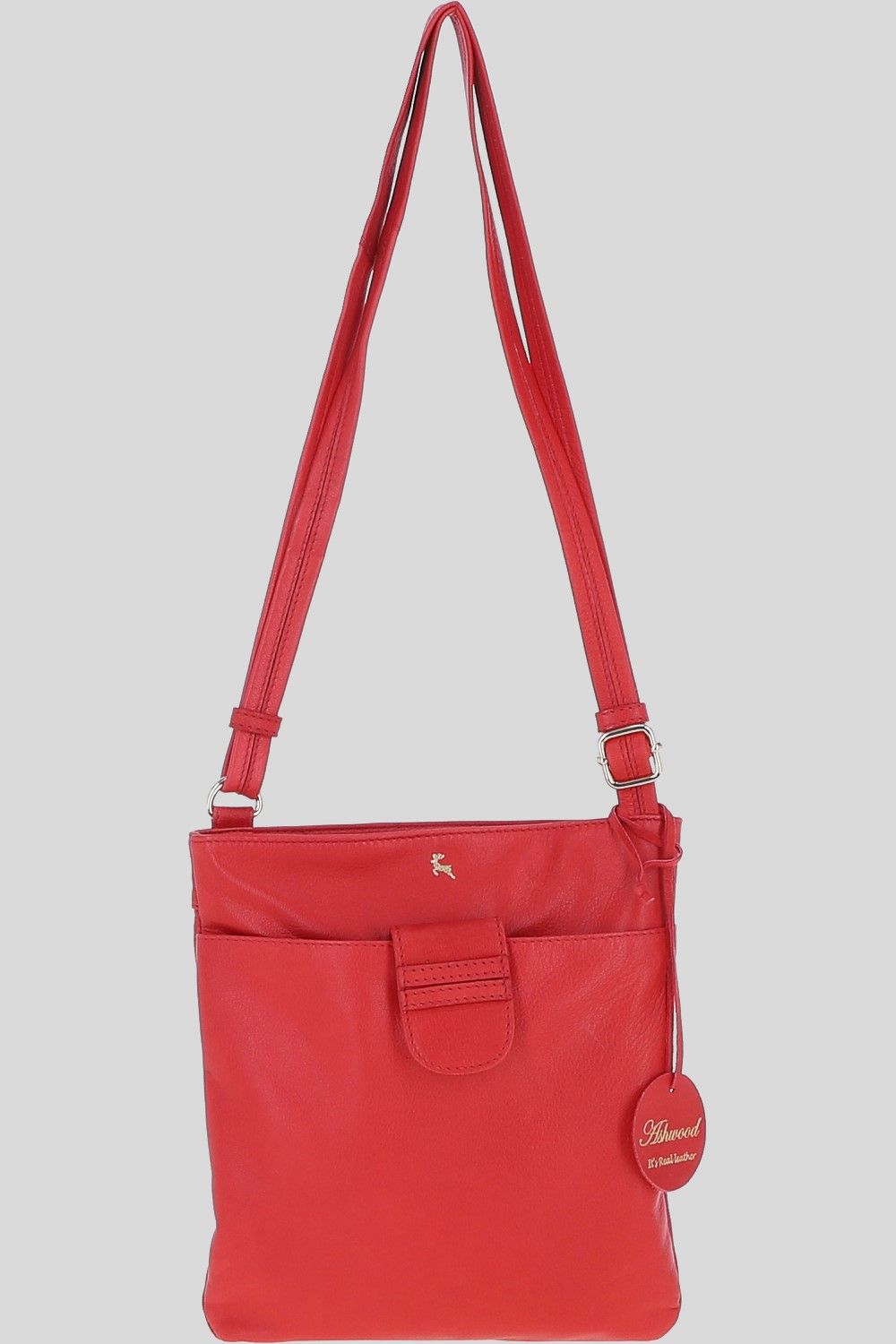 Ashwood Leather Genuine Leather Crossbody x Shoulder Bag with Golden Accents
