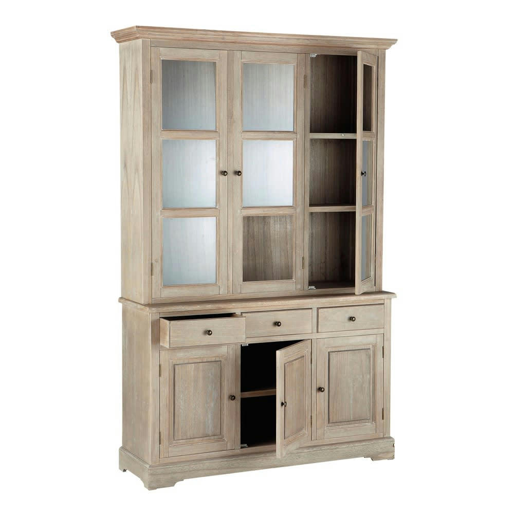 Cavaillon - Vaisselier 6 portes 3 tiroirs en paulownia