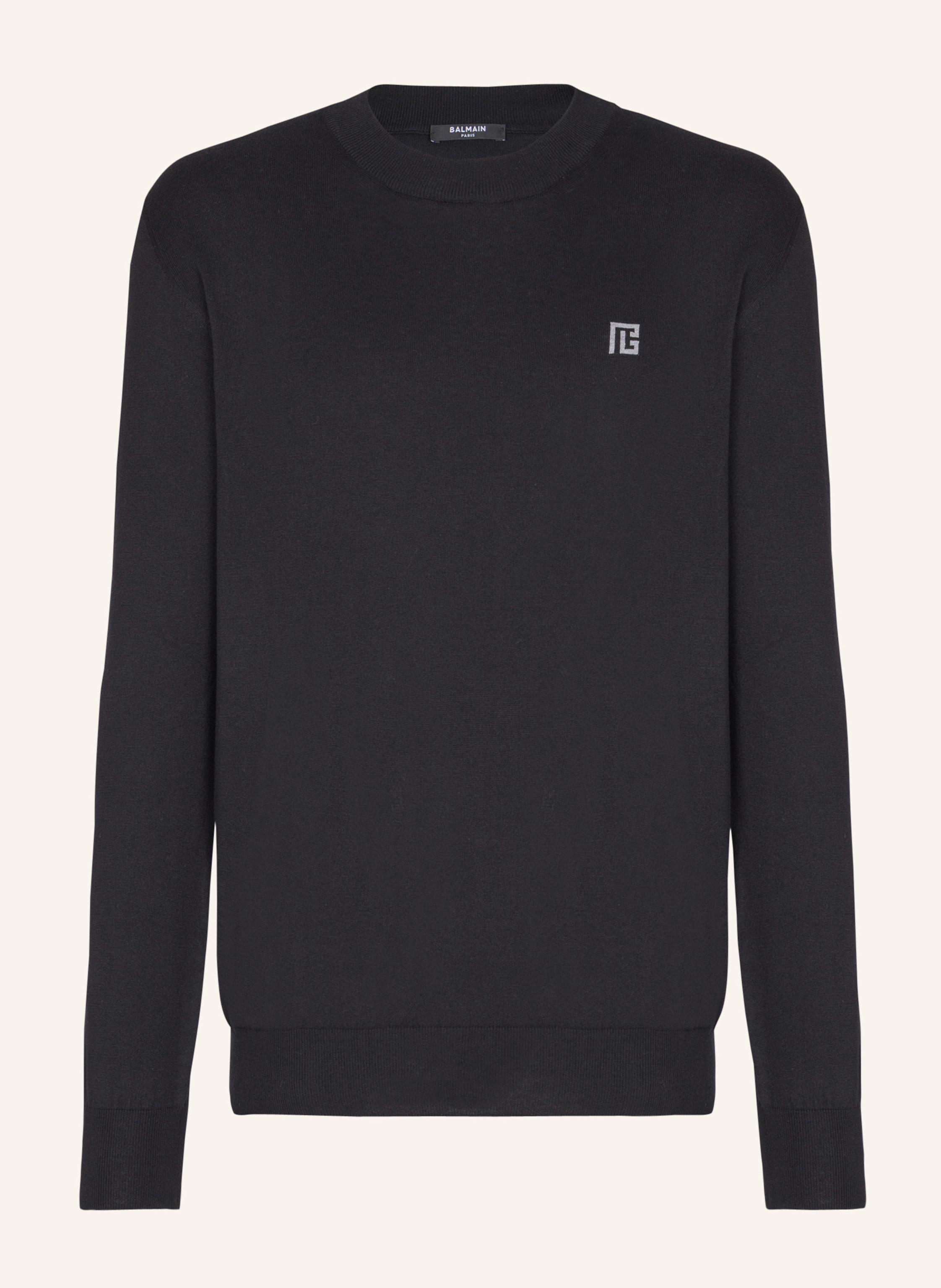 BALMAIN Feiner Pullover aus Baumwolle und Seide