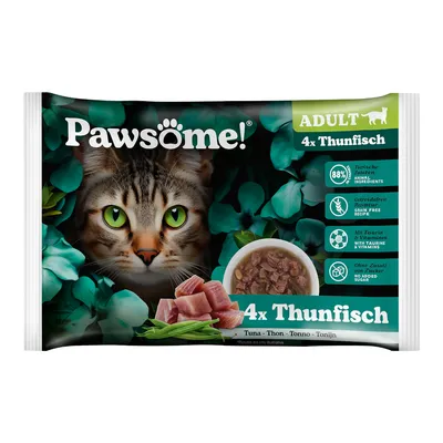 Pawsome Adult Cat Saver Pack 8 x 85g