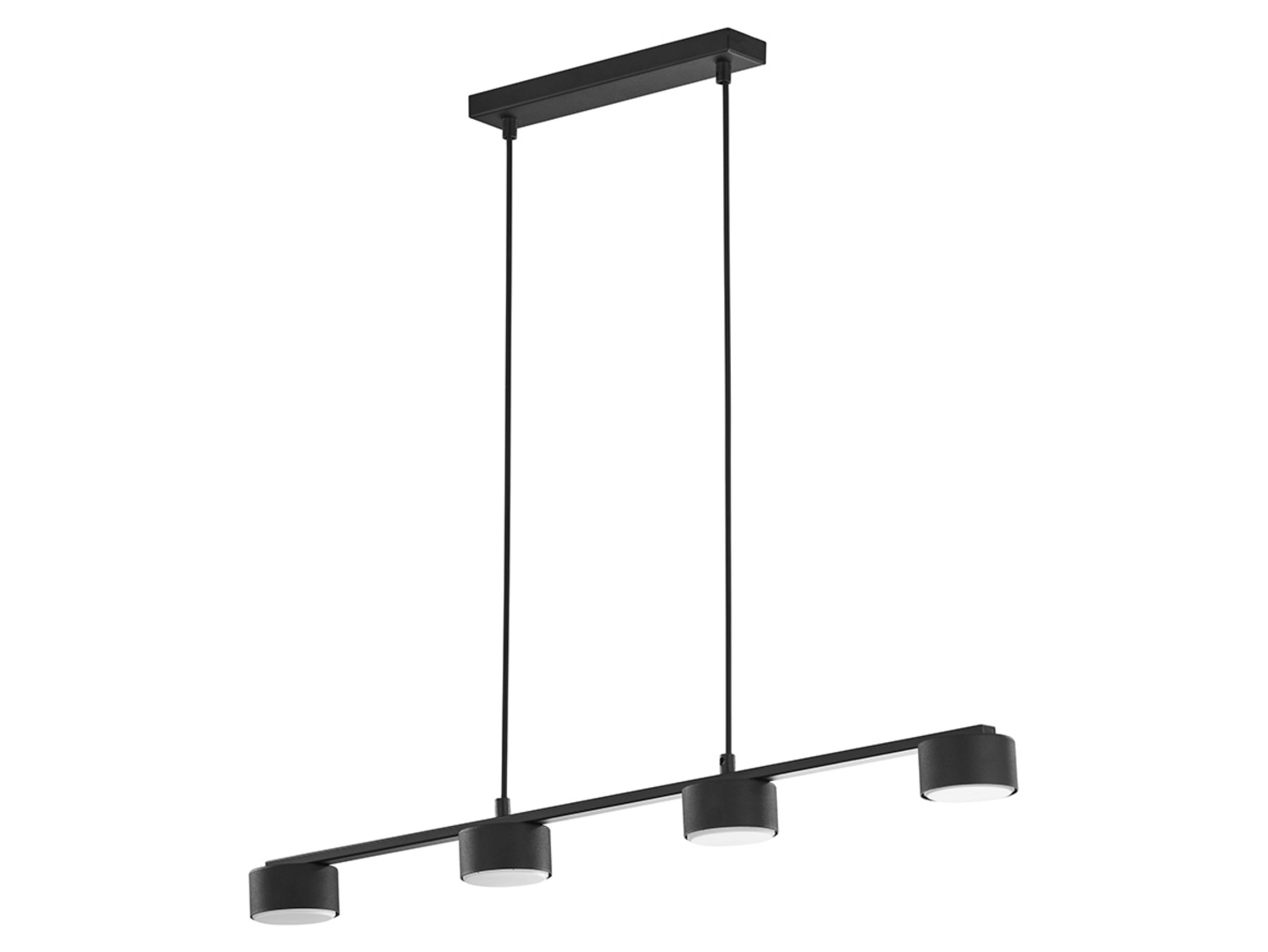 Lampa wisząca Dallas 4-punktowa metalowa czarna