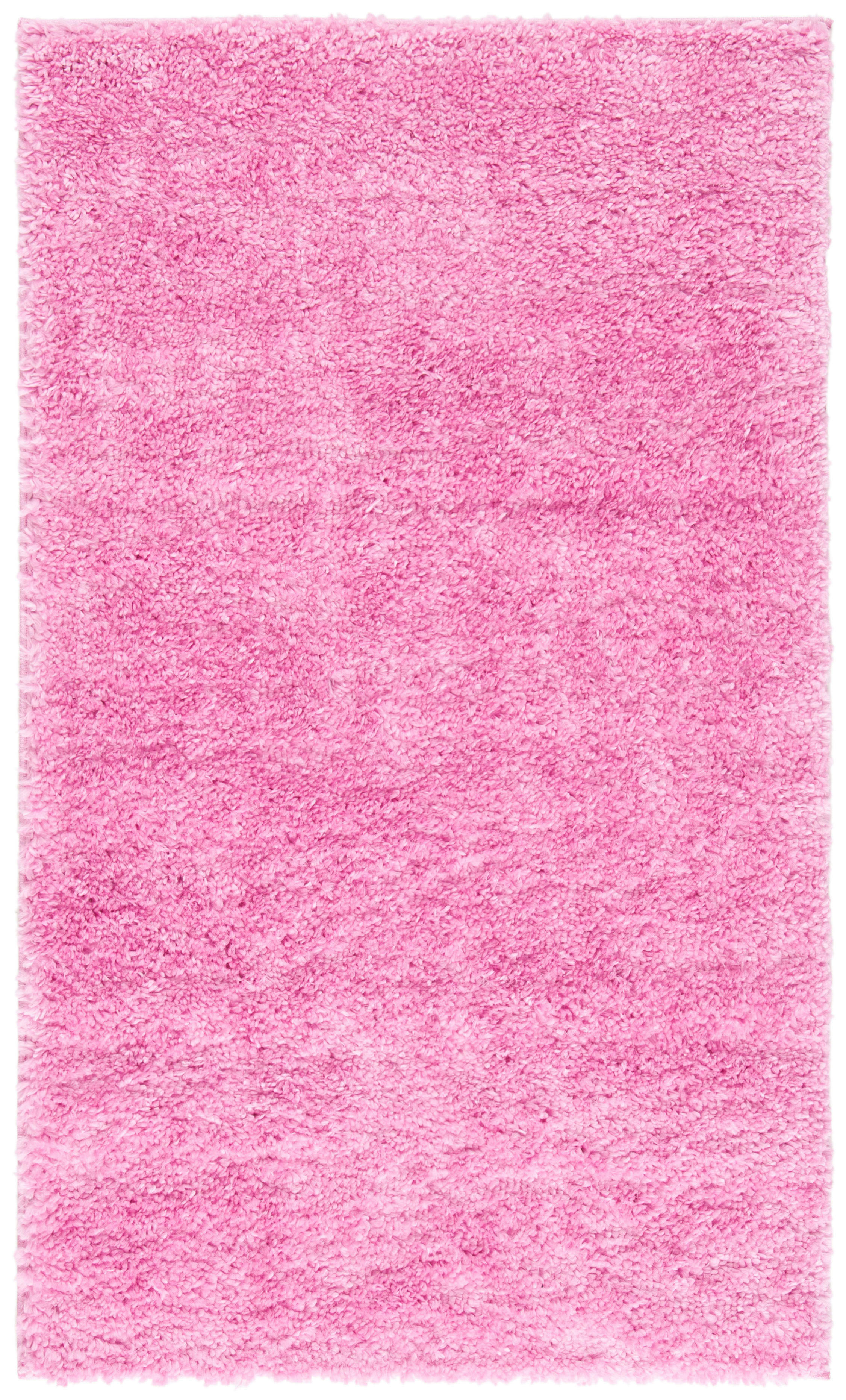 AUGUST SHAG - Tapis de salon interieur hirsute en rose, 91 x 152 cm