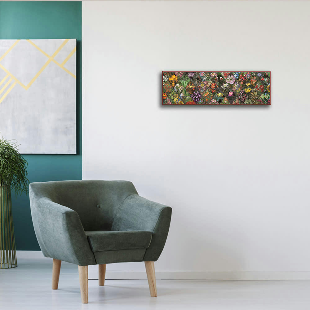 - Tableau impression sur toile botanique 120x40cm