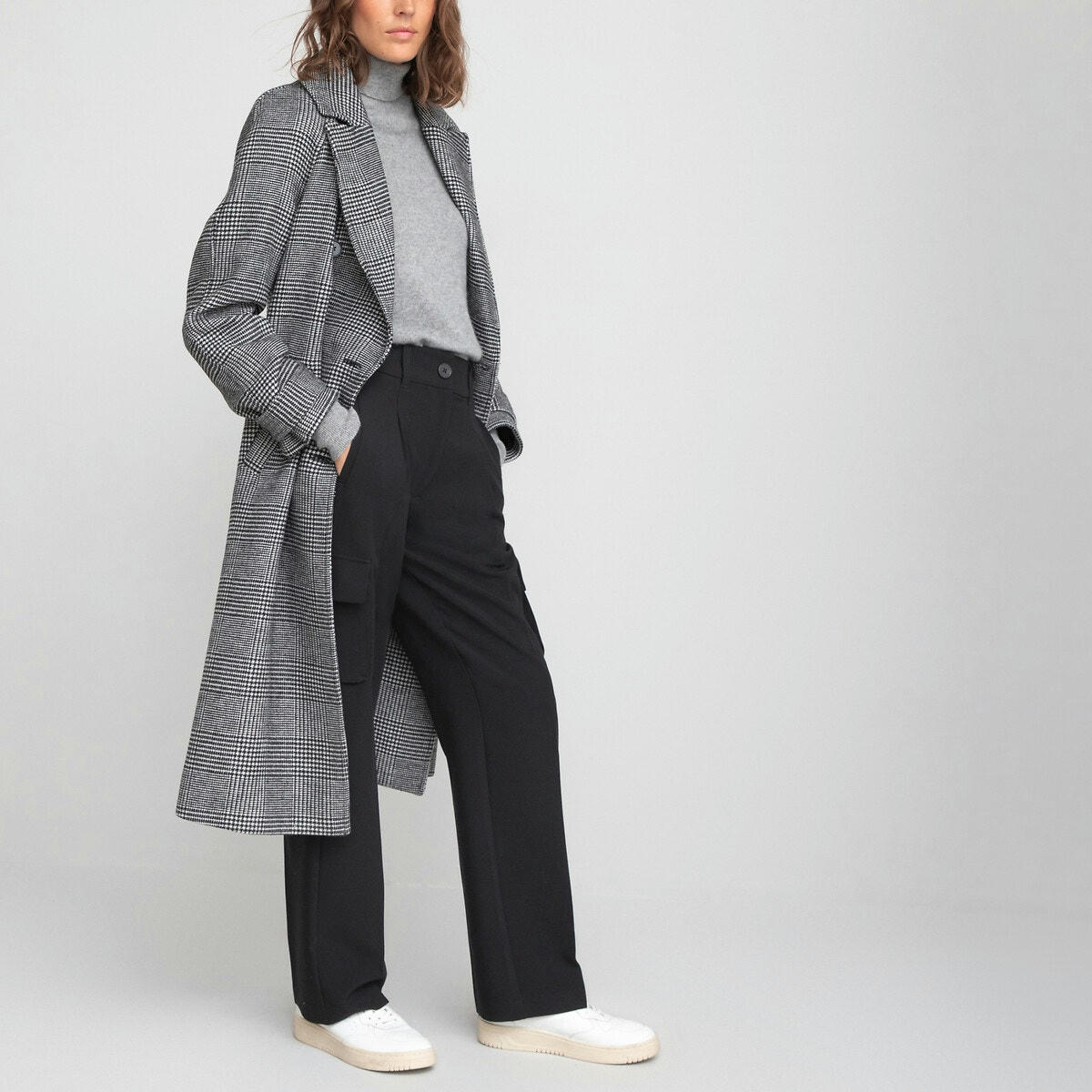 Pantalon droit, poches battle