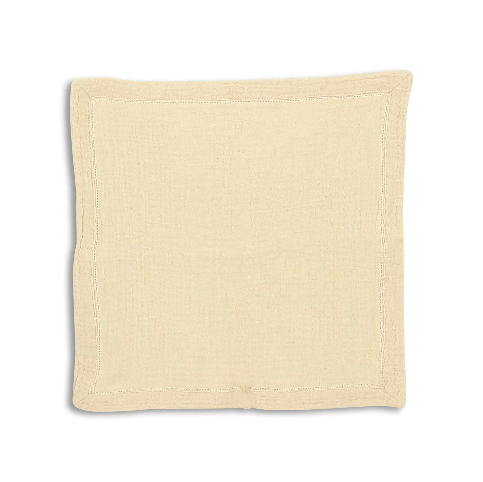 ORIGIN - Lot de 2 serviettes de table en coton beige 40x40cm