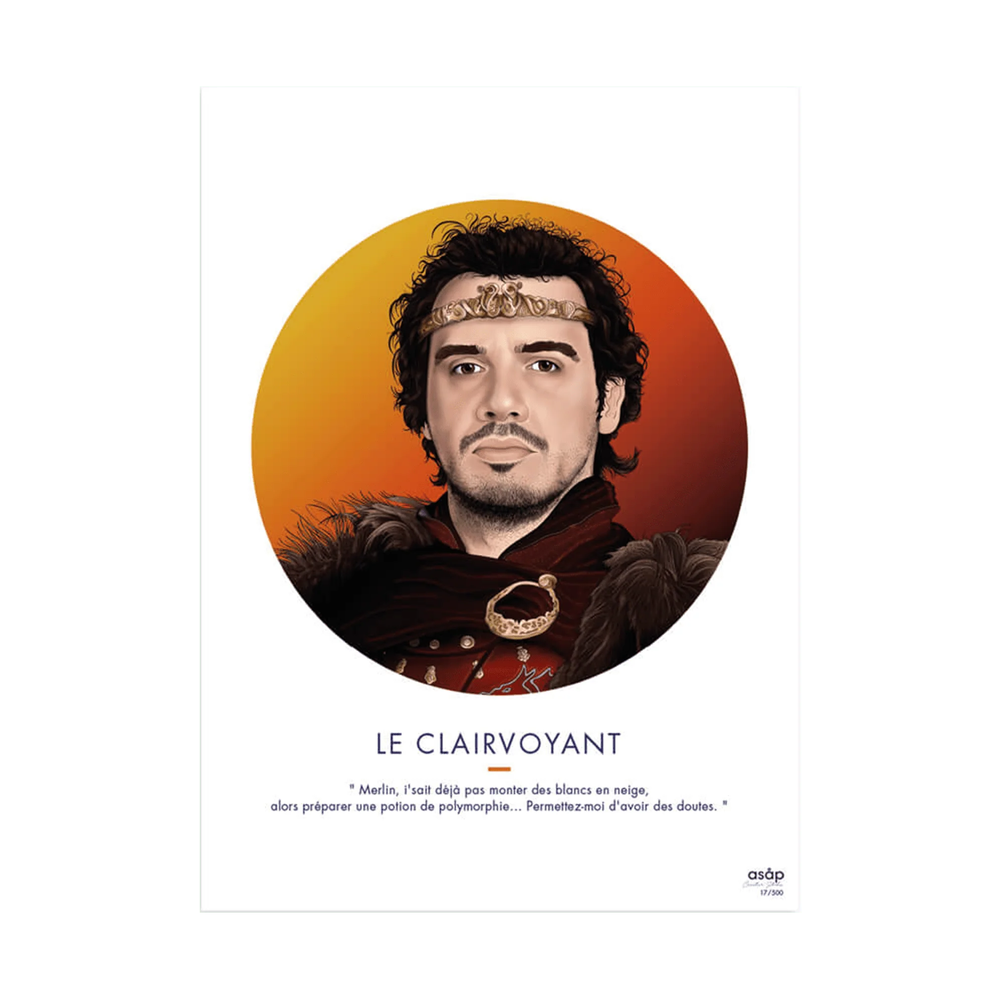 Asap Creative Studio Affiche LE SÉDUCTEUR 30 x 40 cm