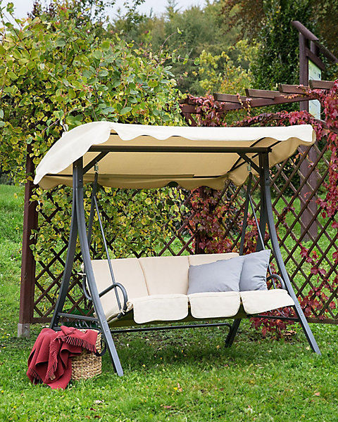 Balancelle de jardin GARBO Métal Beige