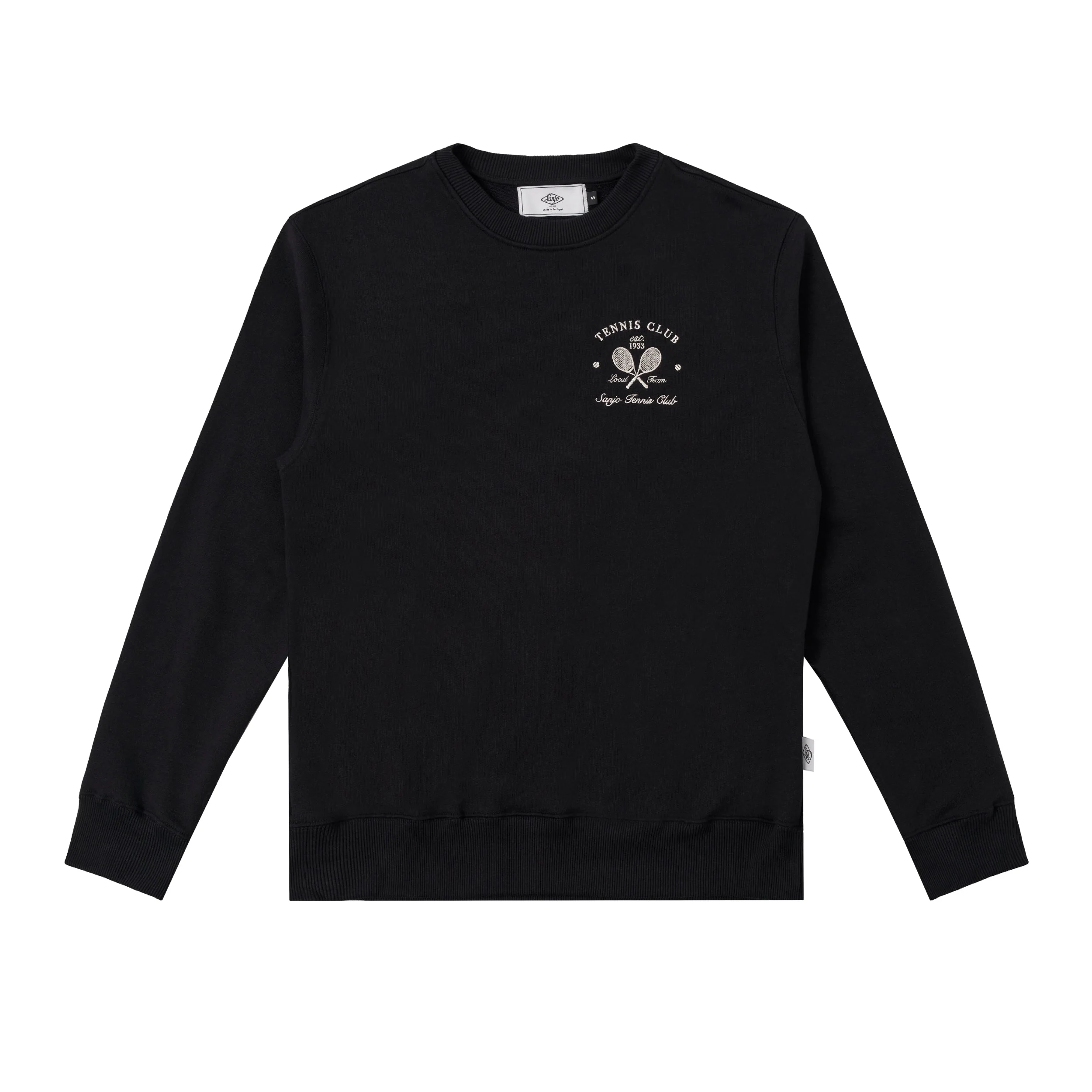 Sanjo Embroidery Tennis Club Sweater // Black