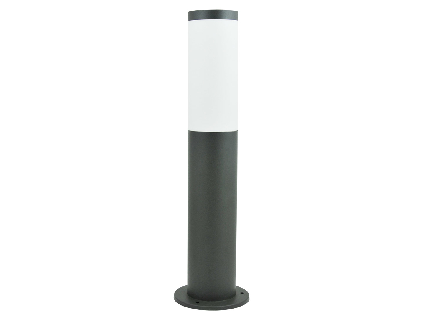 Słupek ogrodowy Oslo 45 cm stalowy szary