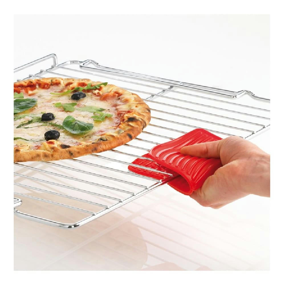 - Manique carré en silicone rouge