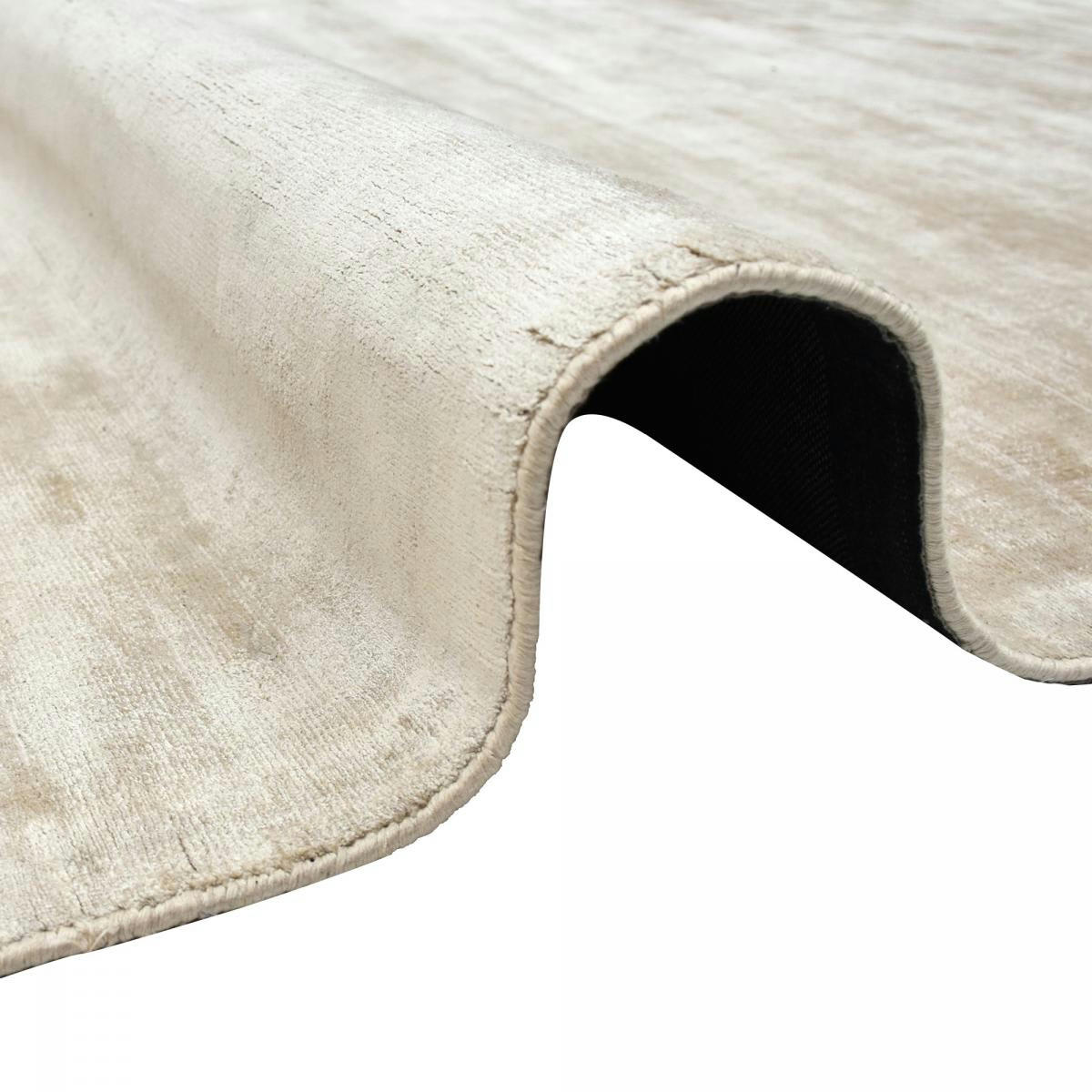 NEO LUXE - Tapis salon en viscose ecru 170x240