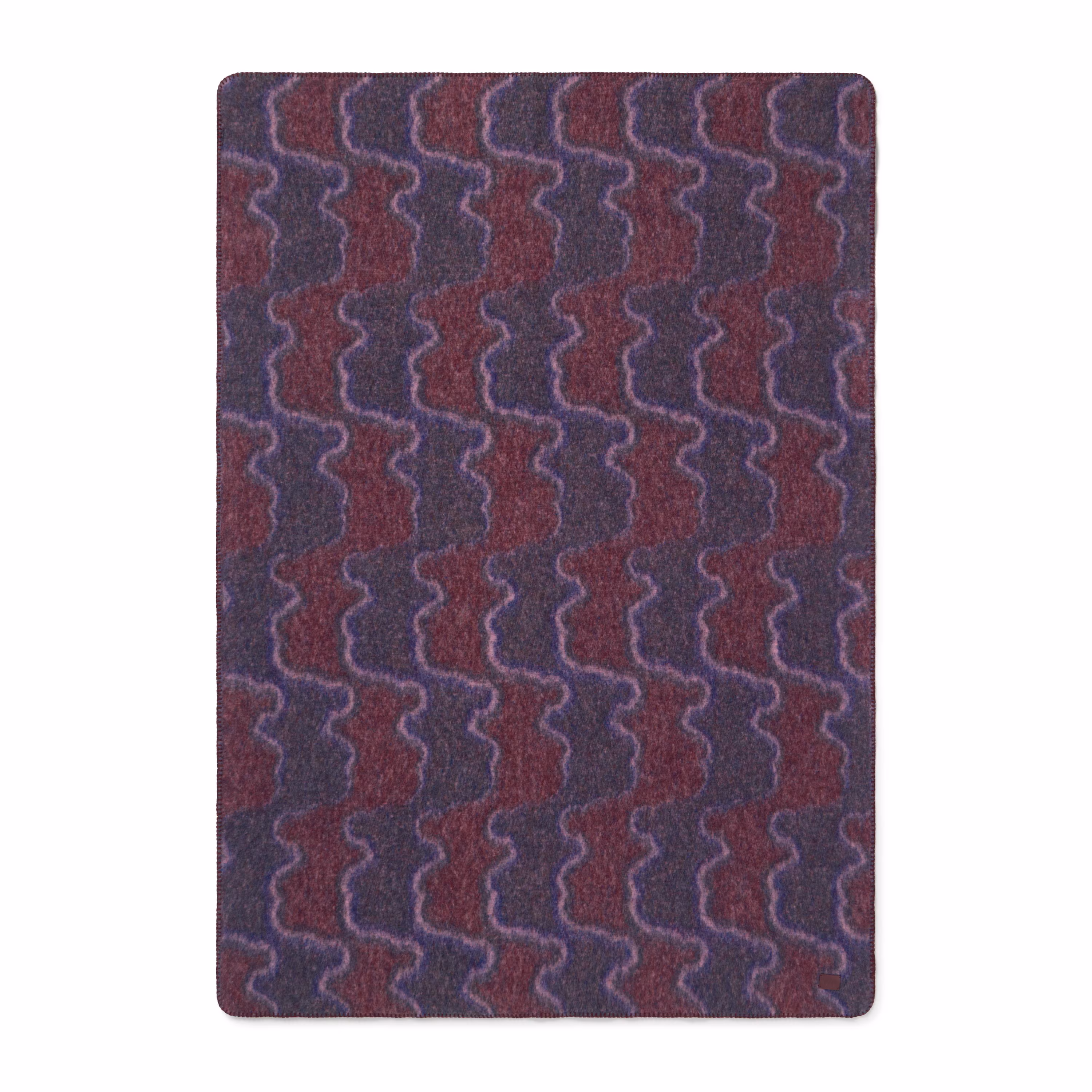 Manta gris oscuro y burdeos TOUS Bear Waves
