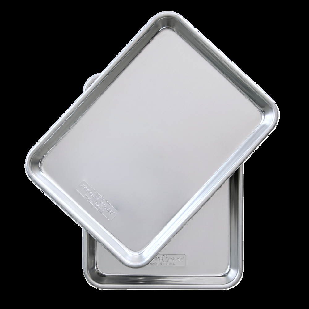 Nordicware Naturals Uncoated Aluminum Quarter Sheet, 2-pc