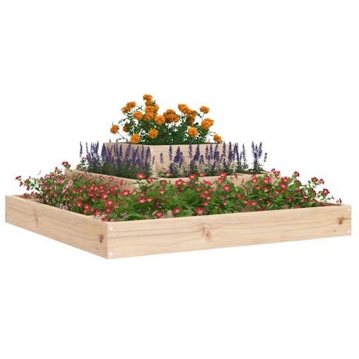 NNEVL Planter 80x80x27 cm Solid Wood Pine
