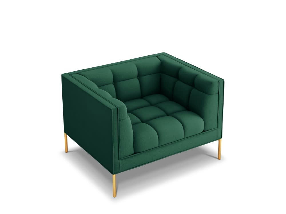 KAROO - Fauteuil tissu structuré vert