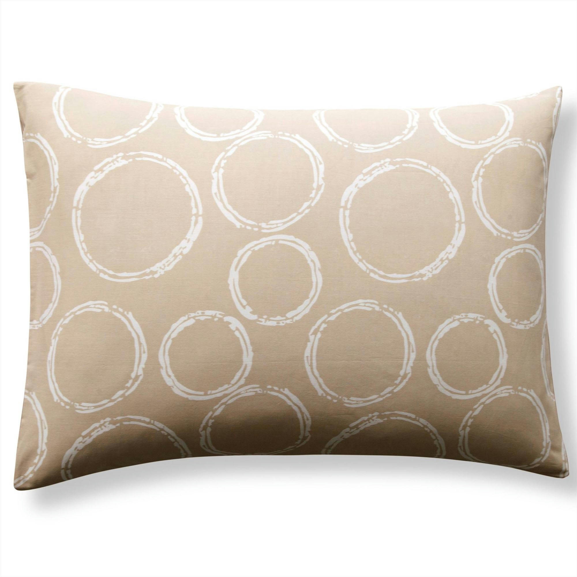 EXPRESSO - Taie sac 63x63 beige en coton