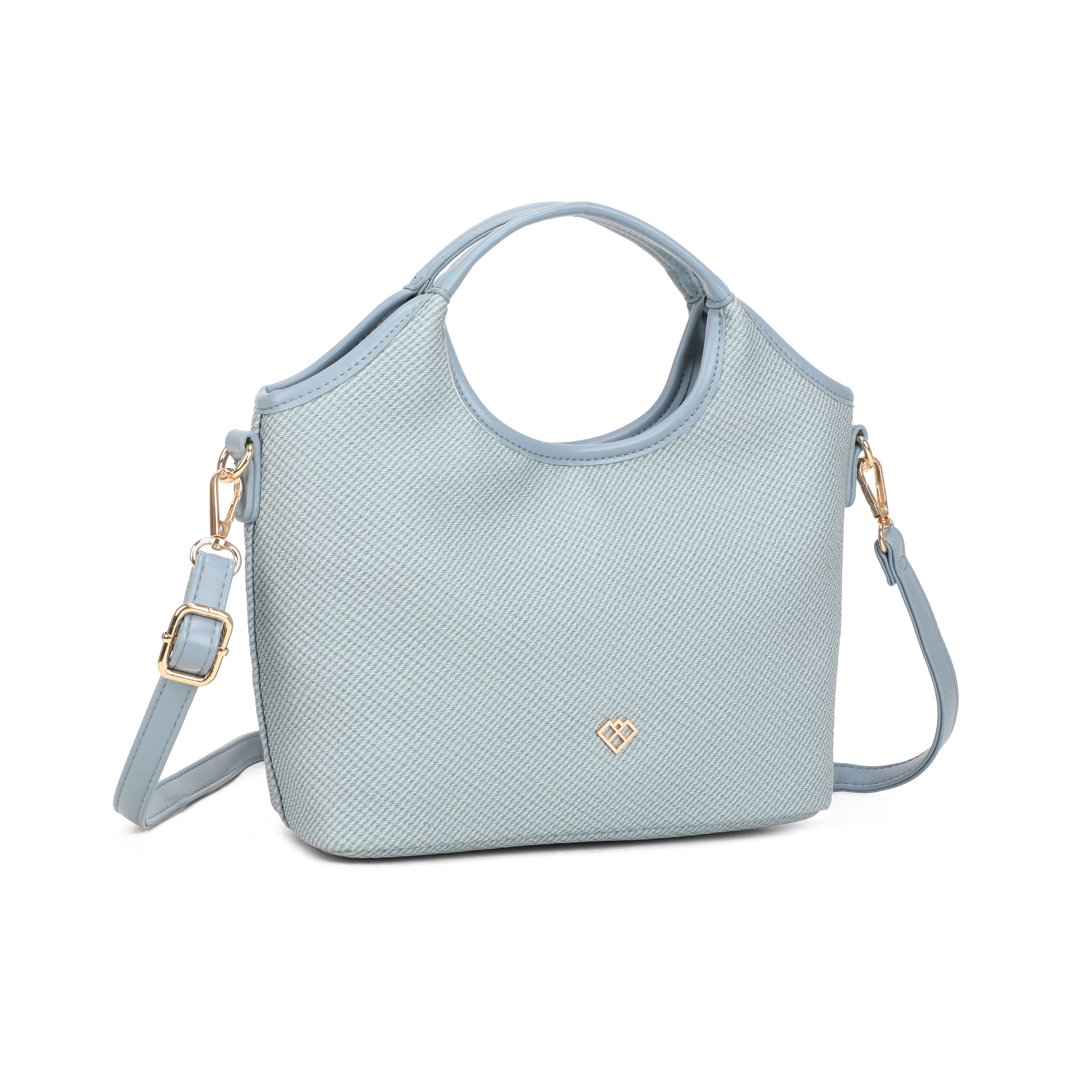 JFY Cario Co. Bucket Shape Textured Zip Top Grab Bag