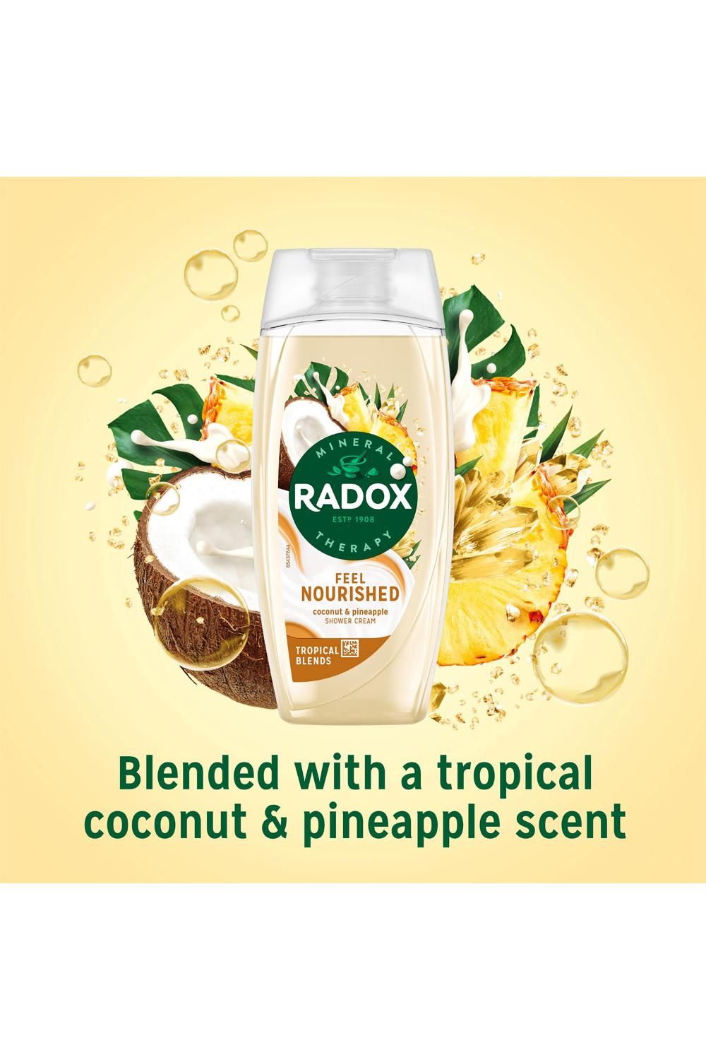 Radox Mineral Therapy Feel Nourished Shower Cream Body Wash225ml,6pk