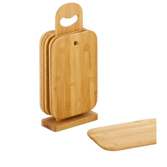 Brettchenständer-Set, Holz, geölt, natur