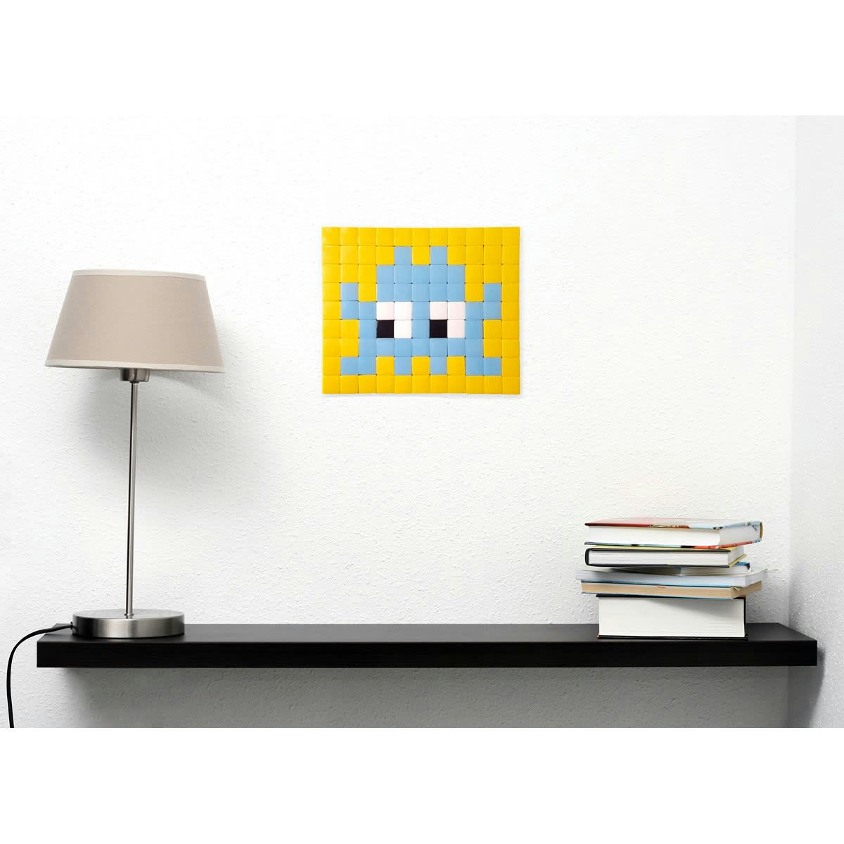INDOOR INVADERS - Mosaïque invaders en verre jaune