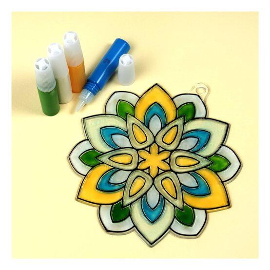Mandala Plastic Suncatcher