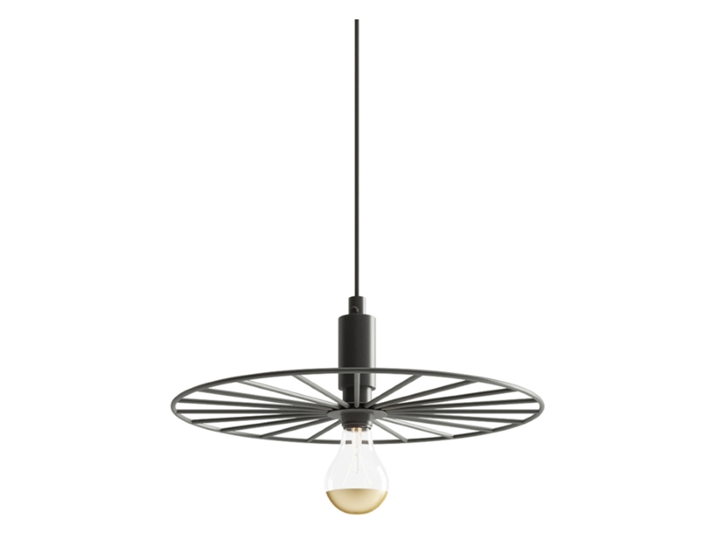 Lampa wisząca Sirkel stalowa czarna
