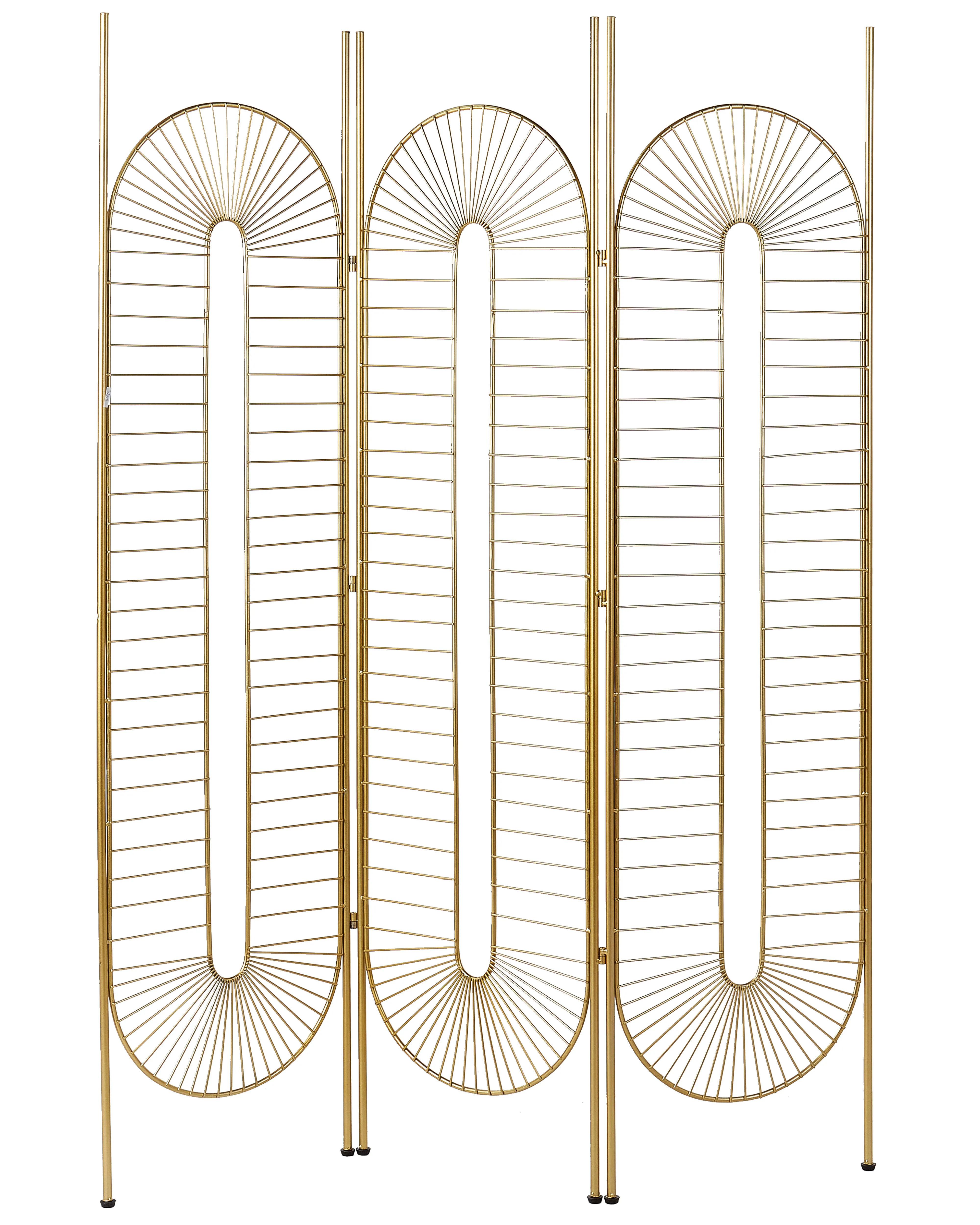 3 Panel Room Divider NOALE Gold 135 cm 170 cm