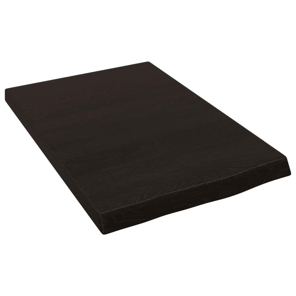 VidaXL Półka ciemnobrązowa 40x60x(2-4) cm wykończone