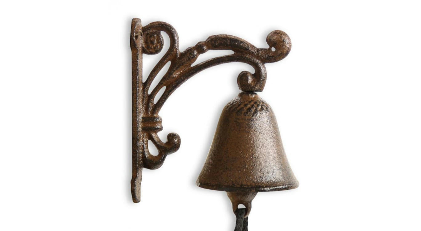 - Cloche Fonte Marron 11x7x13cm