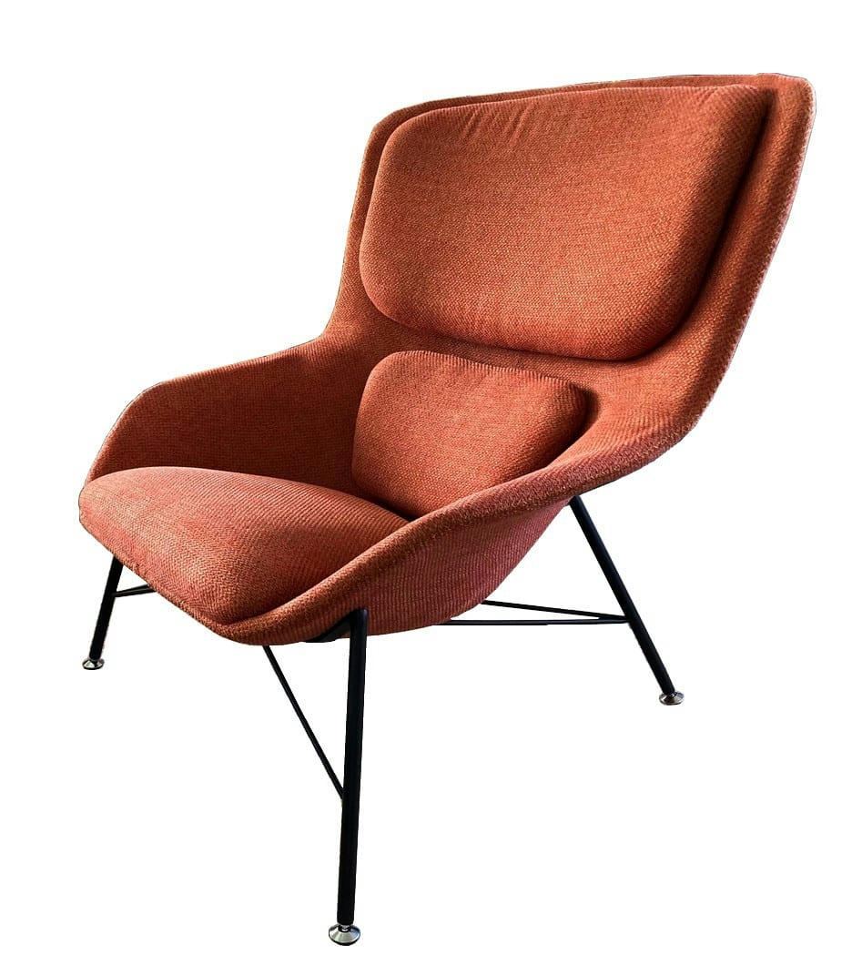 ROCKWELL - Fauteuil design en tissu orange