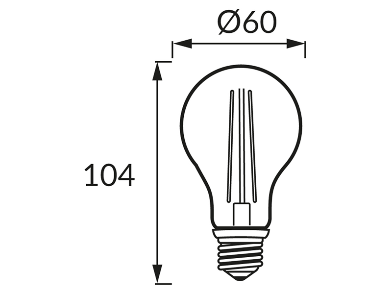 Żarówka Filmanent Estere LED 12W E27 z ciepłą barwą światła