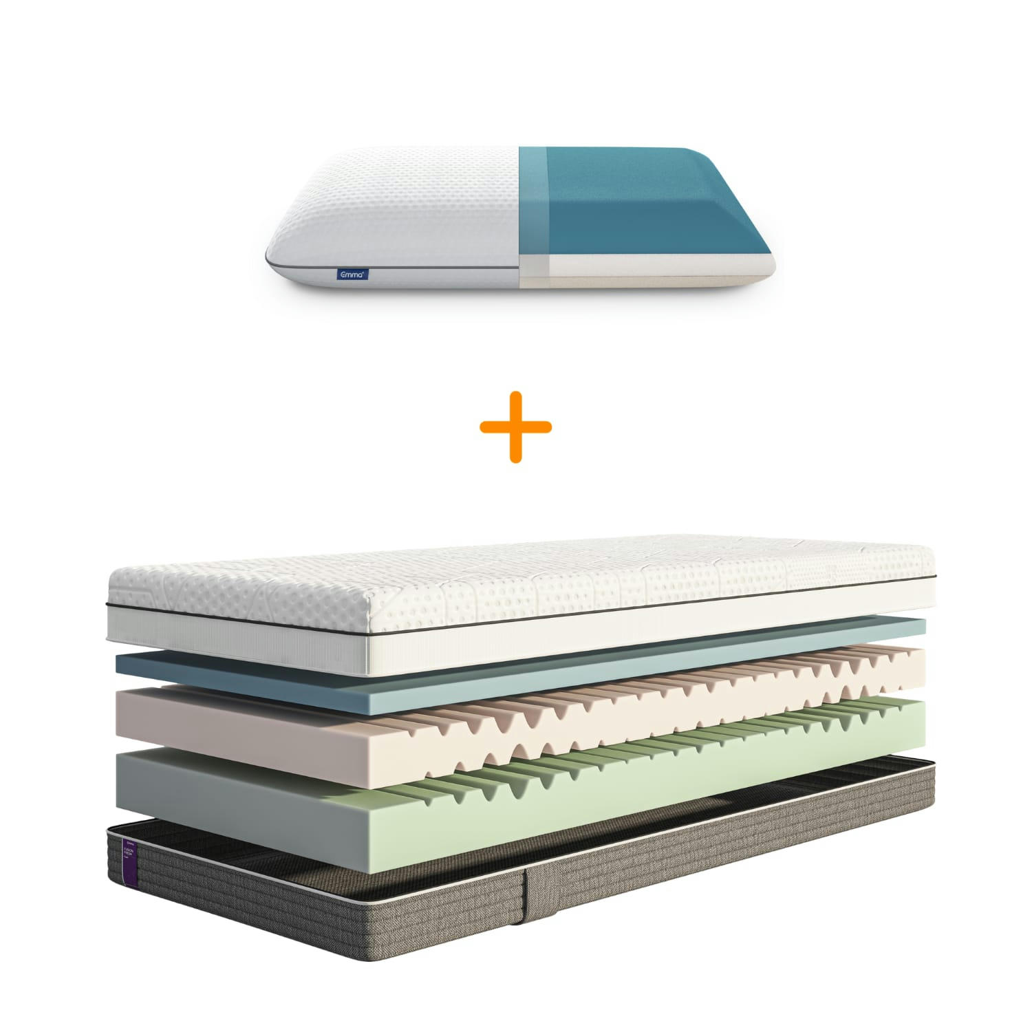 FUSION FRESH FOAM PILLOW - Emma Deluxe | Fusion Fresh Foam 90X200 + Oreiller Original 70x40