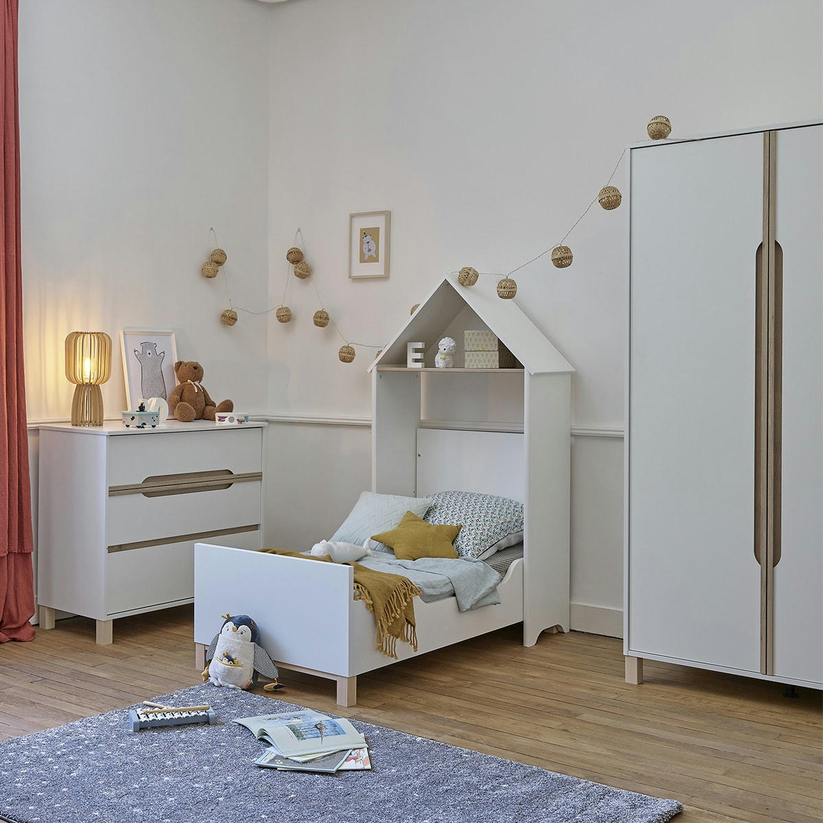 CELESTE - Armoire 2 portes blanc