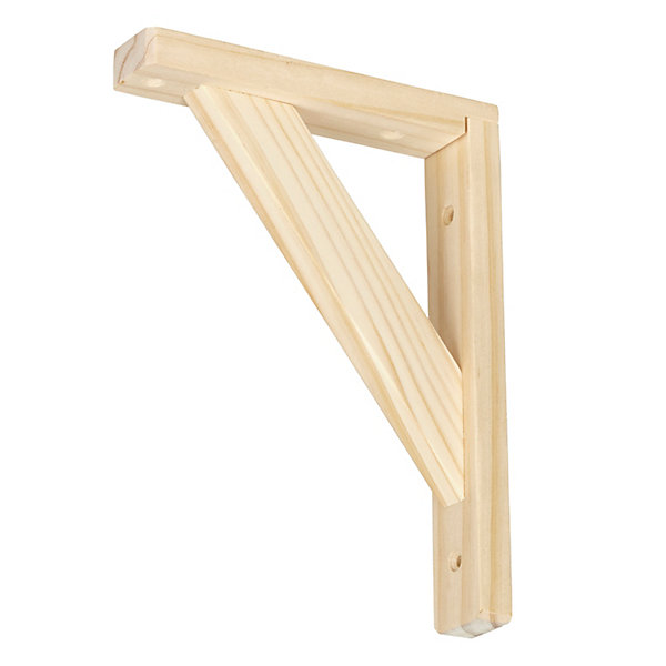équerre en bois Timber H. 20 x P. 15 cm