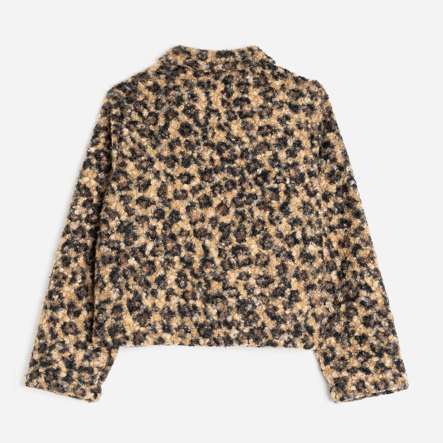 Veste TEXTO marron motif léopard